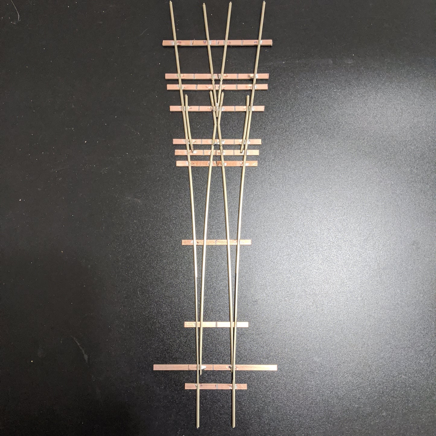 #4 Wye S Scale Turnout