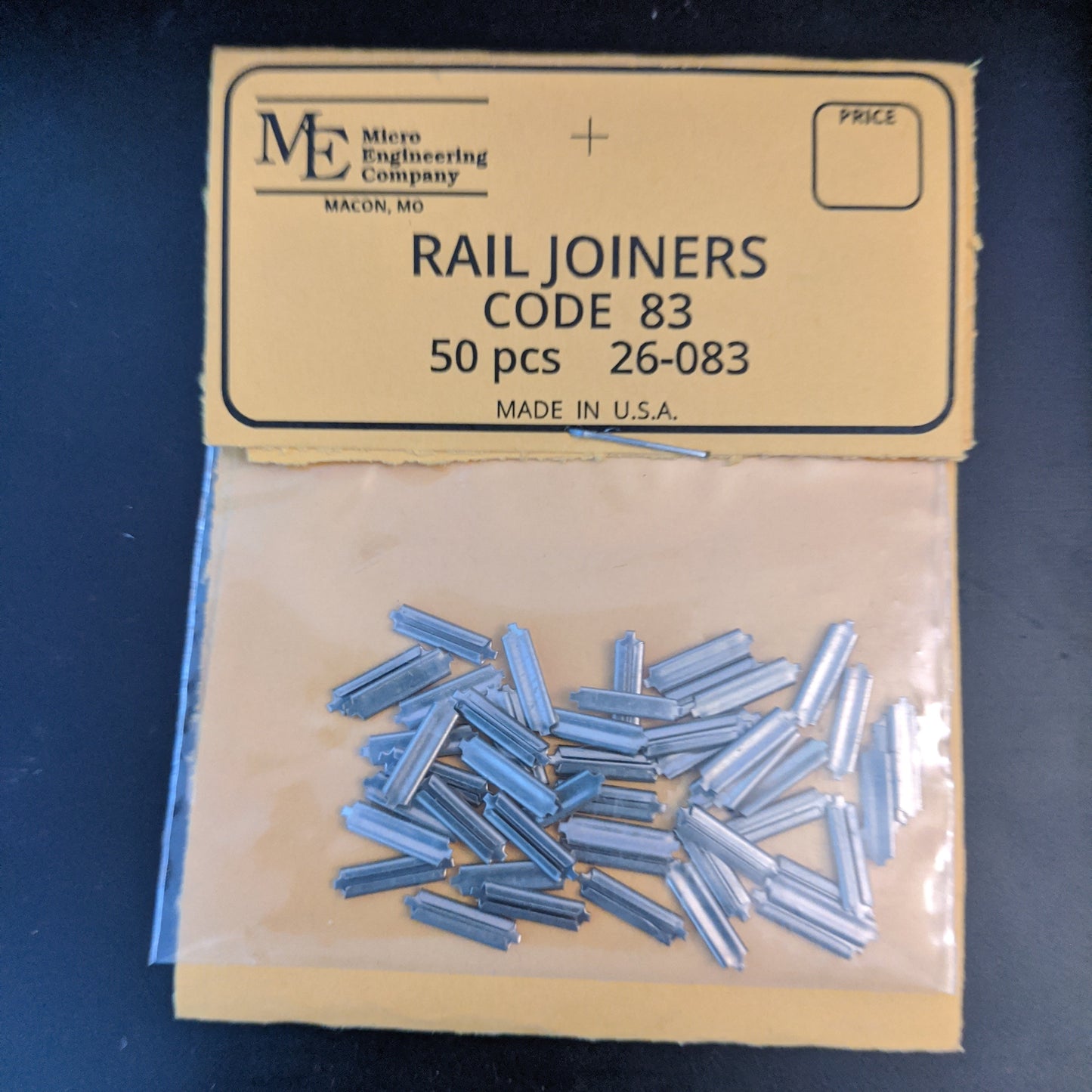 Micro Engineering Metal Rail Joiners - Code 83